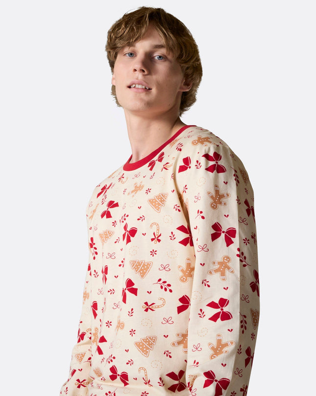 Men's Gingerbread Christmas Pyjamas for Cozy Nights