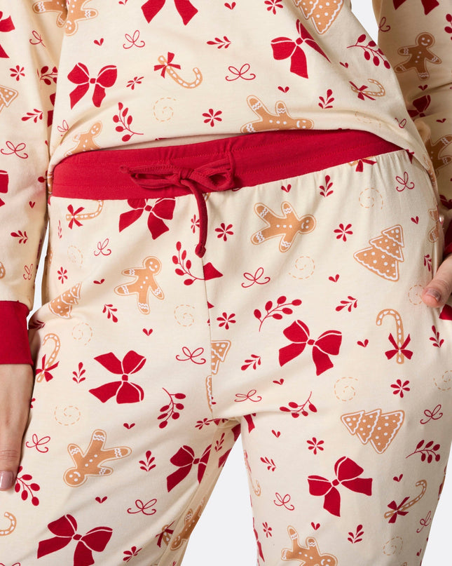Women's Gingerbread Christmas Pajamas