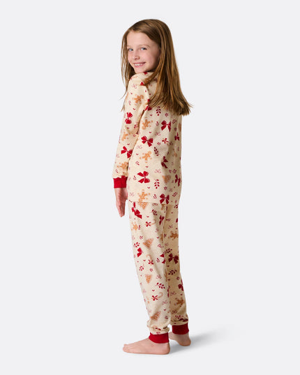 Kids' Gingerbread Christmas Pajamas