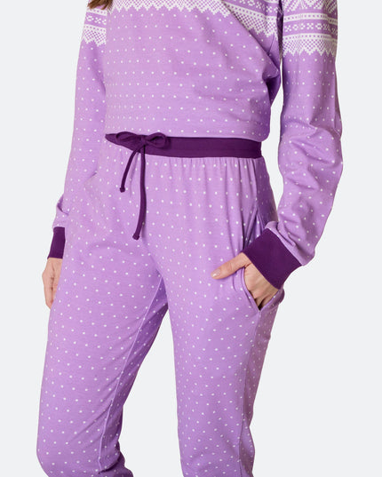 Marius Purple Women's Easter Pajamas with Moomin Design