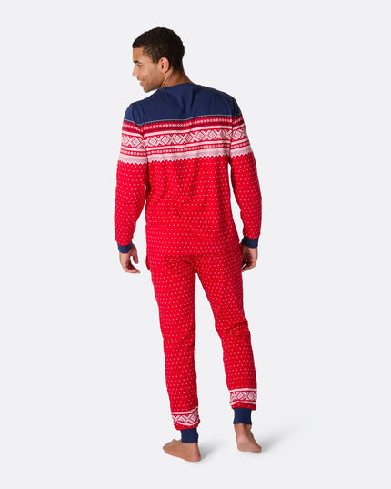 Marius Red Pajamas for Men - Holiday and Everyday Comfort