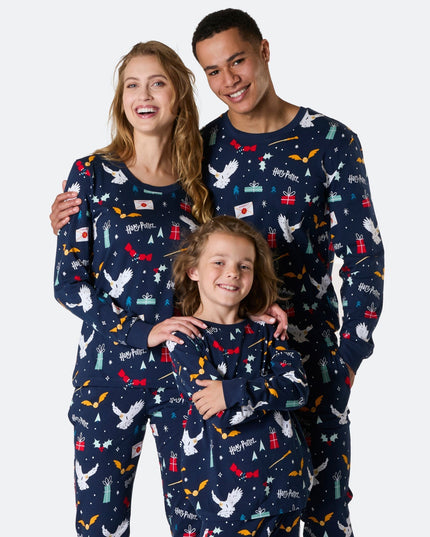 Blue Harry Potter Family Pajamas | Magical Holiday Sleep Set