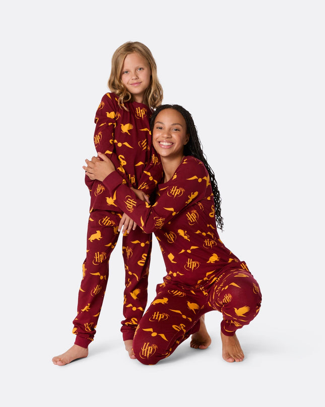 Naisten punaiset Harry Potter -pyjamat