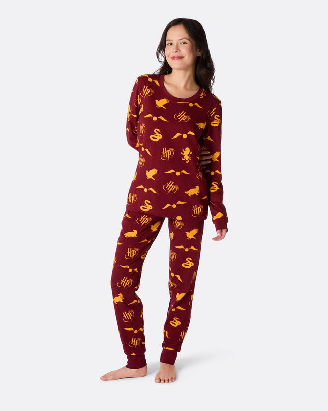 Naisten punaiset Harry Potter -pyjamat
