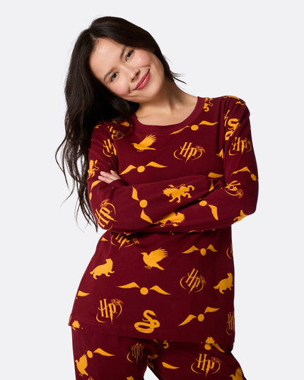 Naisten punaiset Harry Potter -pyjamat