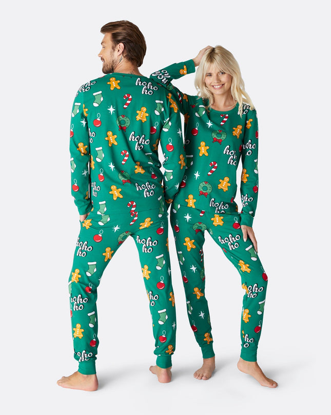 Women's Green Hohoho Christmas Pajamas