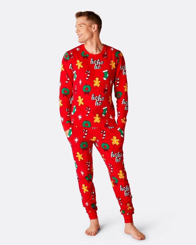 Men's Red Hohoho Christmas Pyjamas
