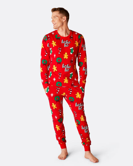 Men's Red Hohoho Christmas Pajamas