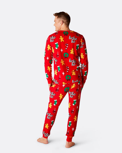 Men's Red Hohoho Christmas Pajamas