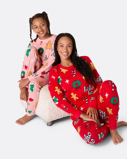 Women's Red Hohoho Christmas Pyjamas