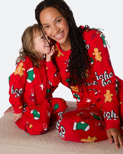 Women's Red Hohoho Christmas Pyjamas