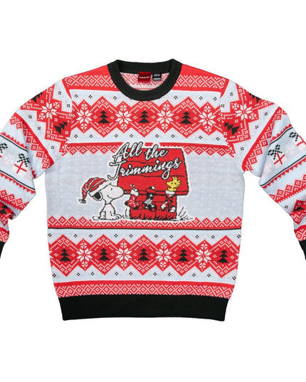 Peanuts House All the Trimmings Ugly Christmas Sweater