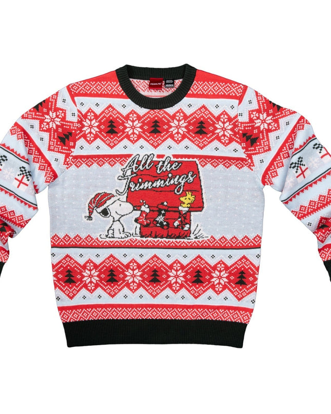 Peanuts House All the Trimmings Ugly Christmas Sweater