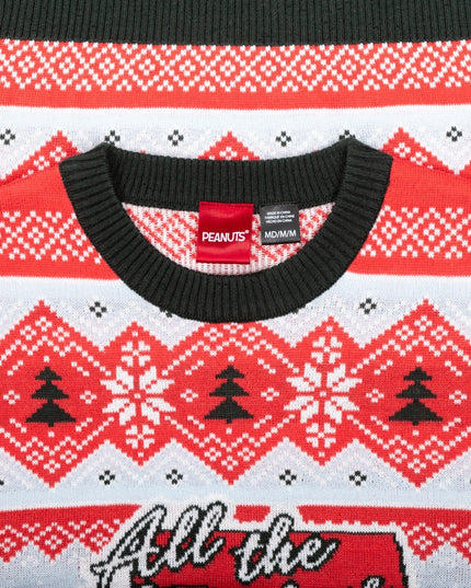 Peanuts House All the Trimmings Ugly Christmas Sweater