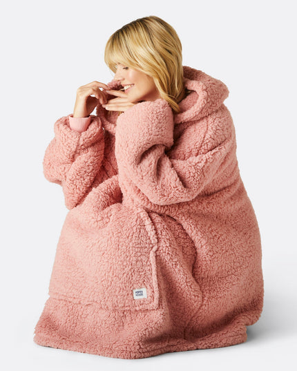 Pink Sherpa HappyHoodie