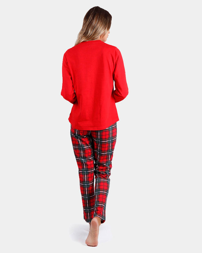 Christmas Pajamas for Women Red Smile Design