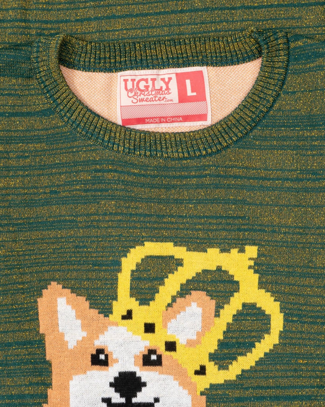 Queen Corgi Dog Lovers Ugly Christmas Sweater