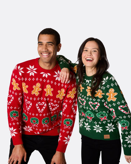 Men's Family Red Christmas Sweater for Festive Gatherings