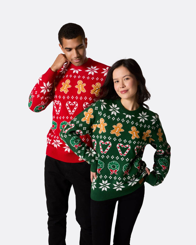 Women's Family Green Christmas Sweater