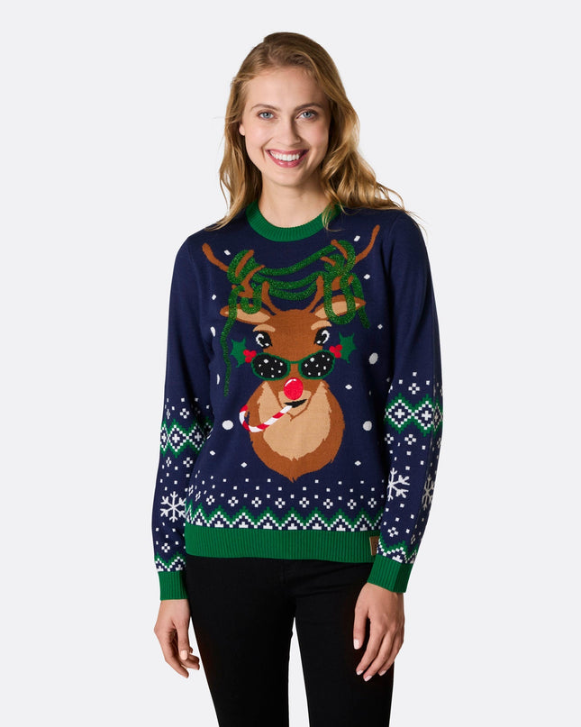 Women's Rudolph Christmas Sweater