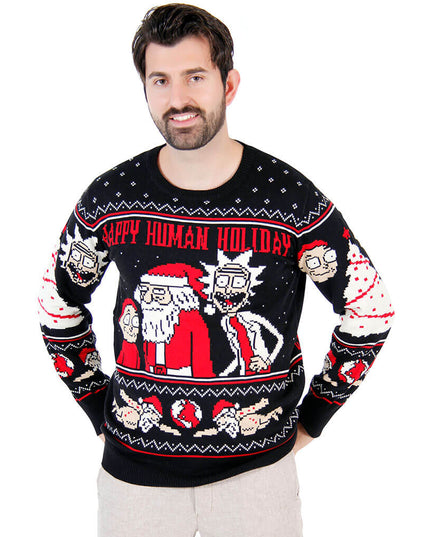 Rick and Morty Happy Human Holiday -ruma joulupuserot