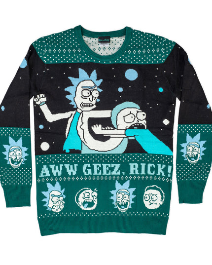 Women's Rick and Morty "Aww Geez, Rick" Ugly Sweater