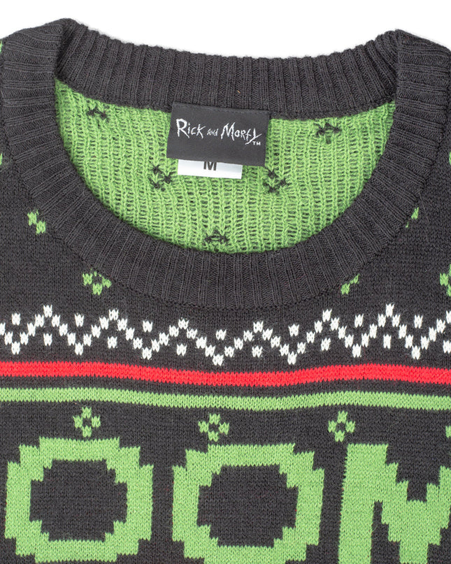 Rick and Morty PickleRick Ugly Christmas Sweater with Lights