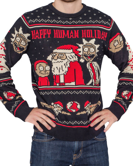 Rick and Morty Happy Human Holiday -ruma joulupuserot