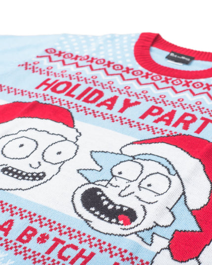 Rick and Morty Light Blue Holiday Party -ruma joulupuserot