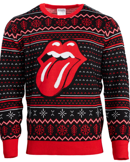 Rolling Stones Lips and Tongue Ugly Christmas Sweater
