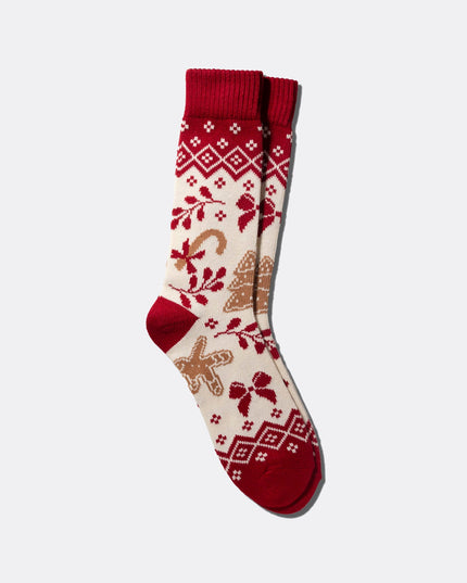 Gingerbread Christmas Knitted Socks