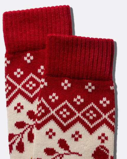 Gingerbread Christmas Knitted Socks