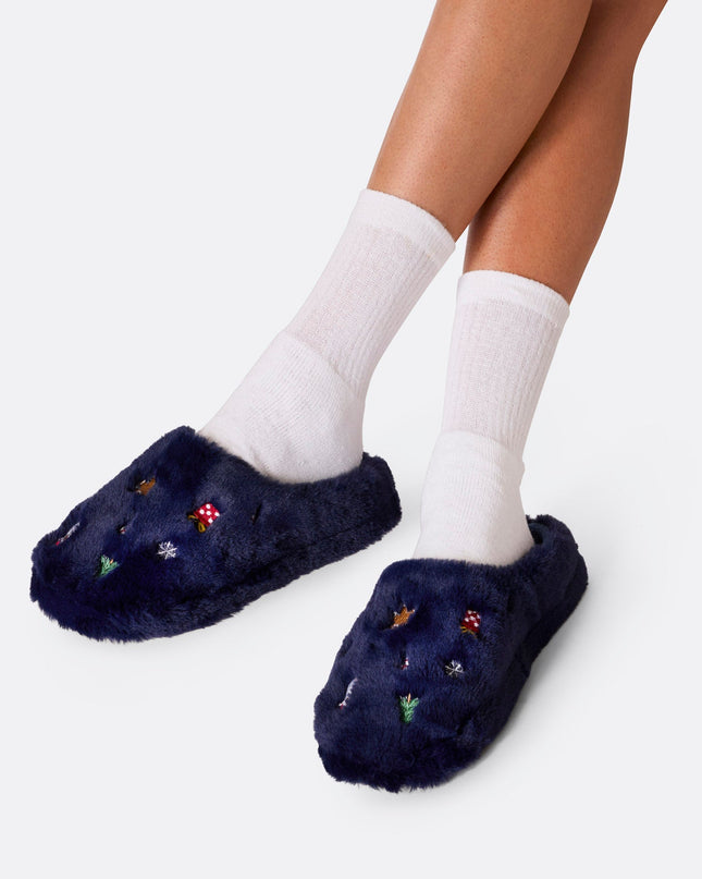 Fluffy Christmas Slippers