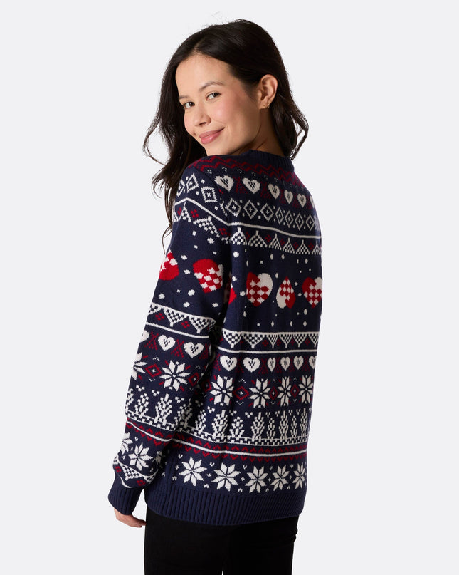 Women's Snowman Christmas Sweater for Winter Warmth
