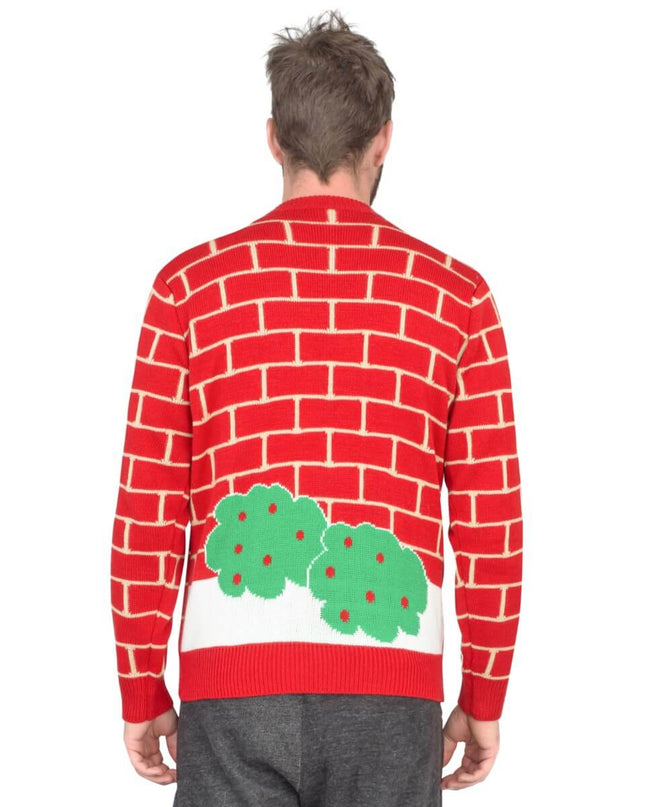 Santa Claus 3D Chimney Climbing Ugly Christmas Sweater