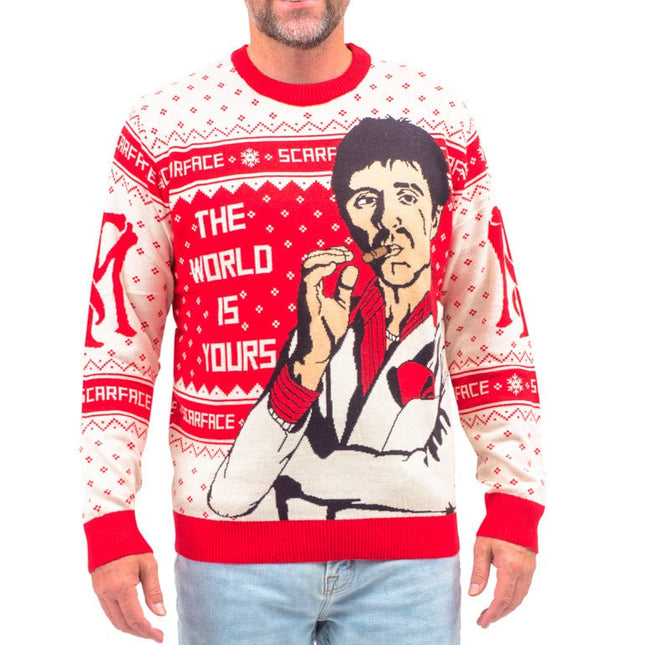 Scarface Tony Montana Ugly Christmas Sweater for Men and Women