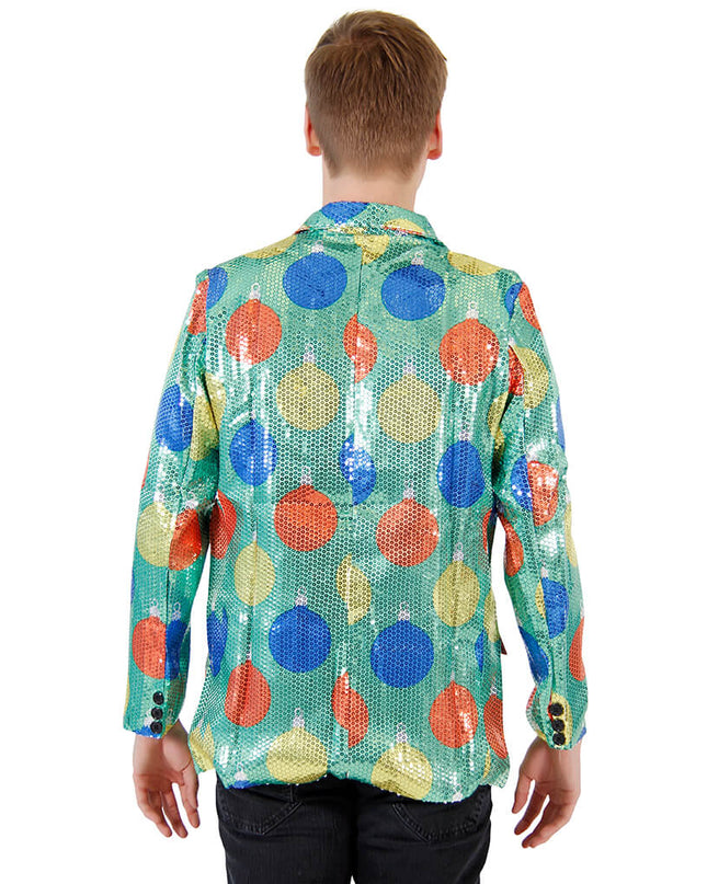 Sequin Ornaments Ugly Christmas Blazer Jacket