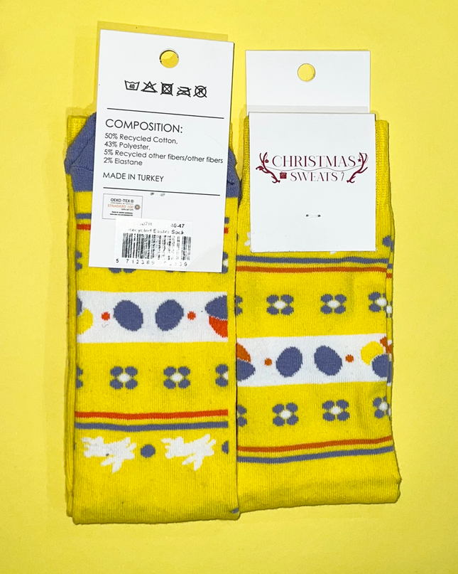Cute Yellow Easter Socks