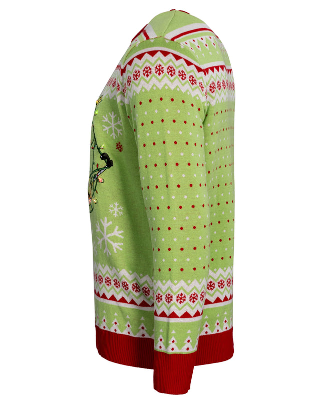 Spongebob Tangled LED Lights Sweater