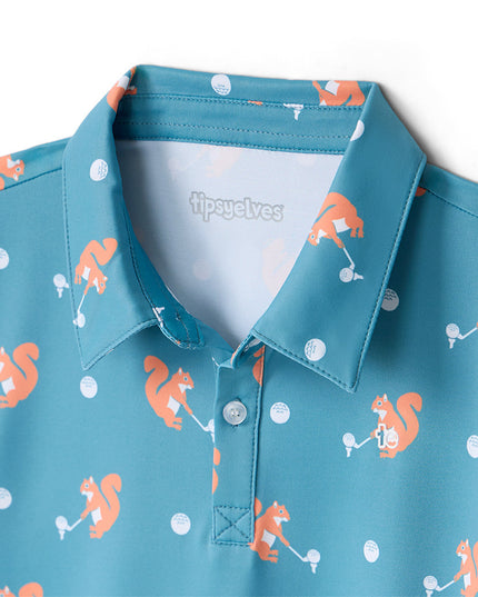 Toddler Girl's Squirrel! Golf Polo
