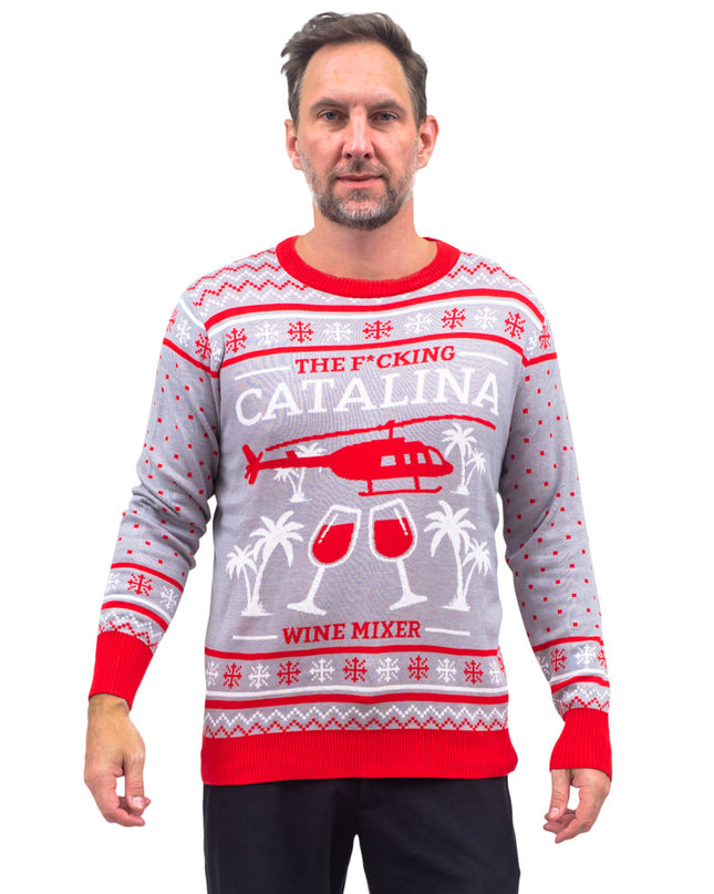 Step Brothers Catalina Wine Mixer Ugly Christmas Sweater