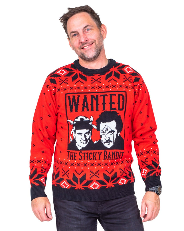 Sticky Bandits 1980s Funny Ugly Christmas Sweater