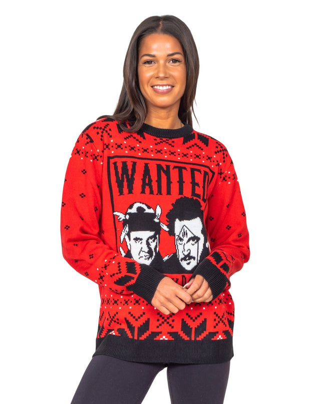 Sticky Bandits 1980s Funny Ugly Christmas Sweater