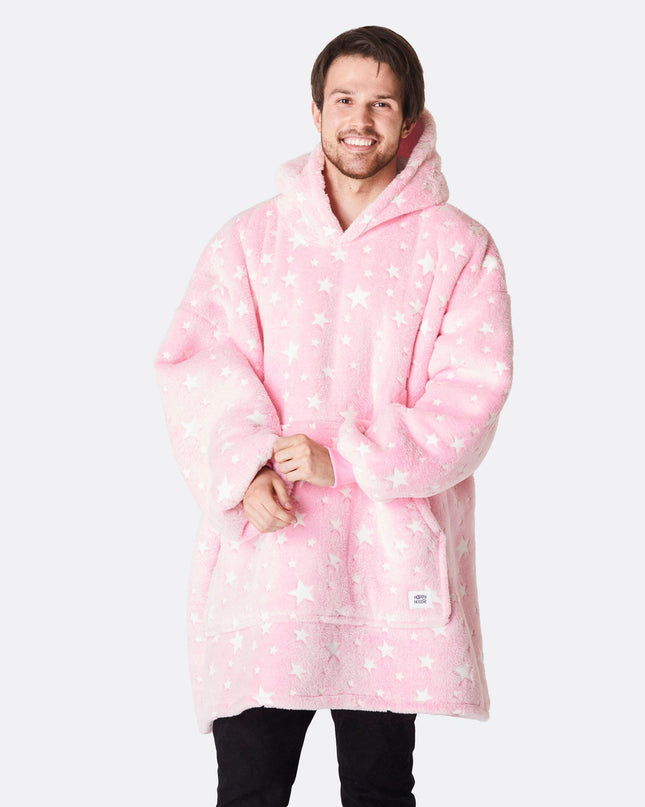 Glowing Stars Pink HappyHoodie