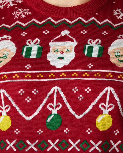 Striped Red Men's Christmas Sweater