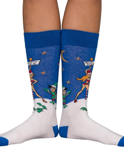 Stripper Pole Ugly Christmas Socks