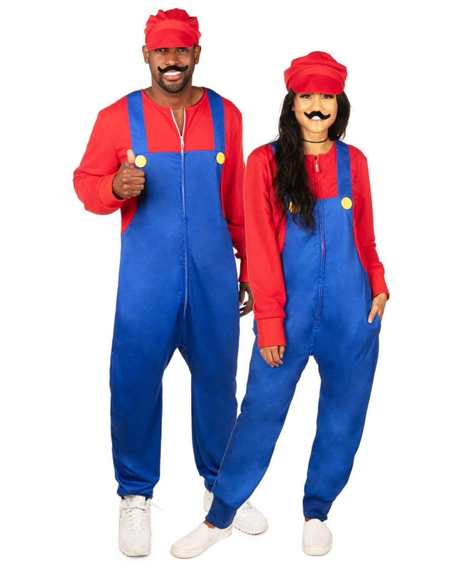 Matching Super Plumber Couples Costumes