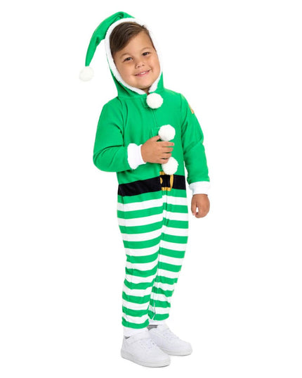 Toddler Boy's Elf Jumpsuit