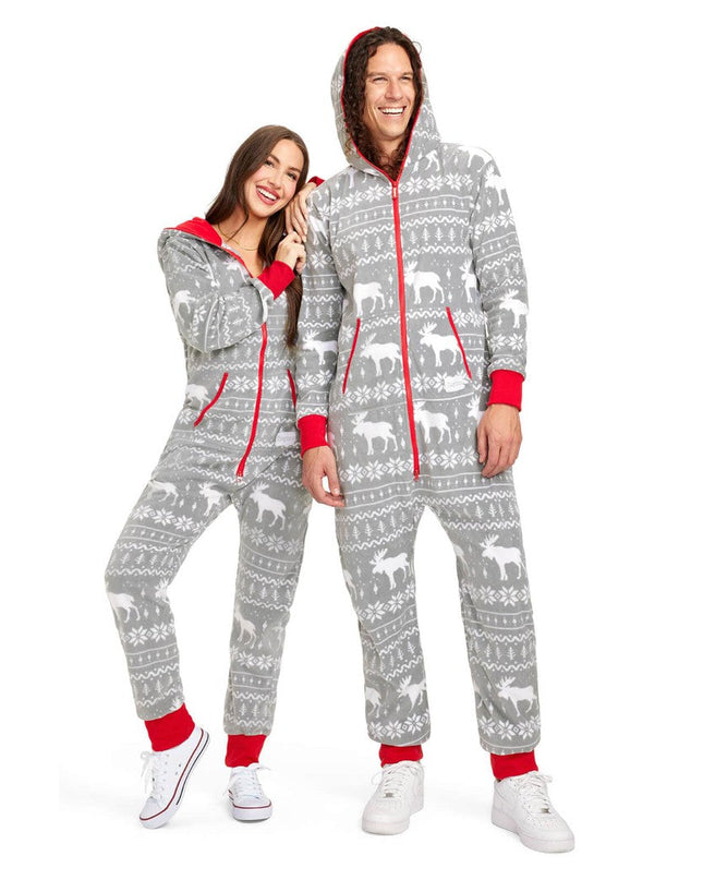 Matching Grey Moose Couples Jumpsuits
