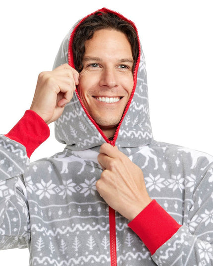 Men's Grey Moose Jumpsuit